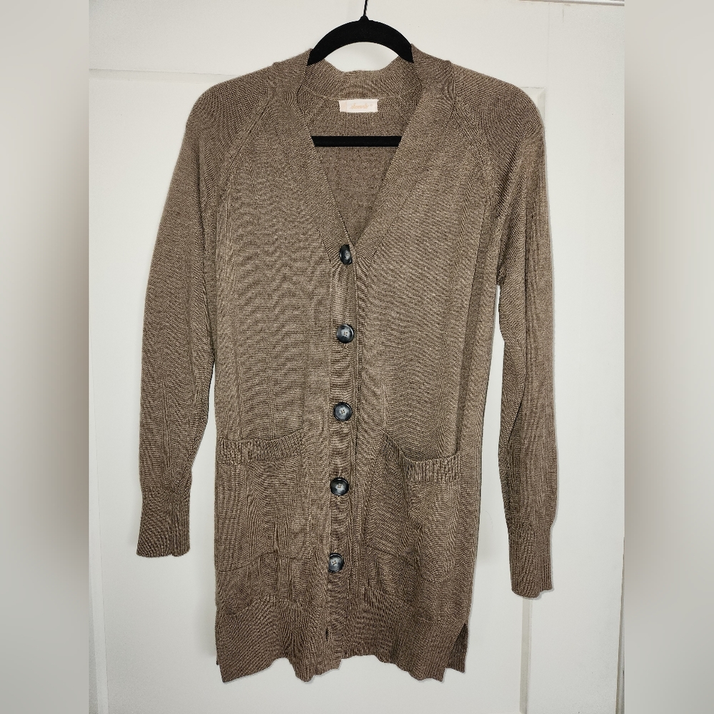 Sloomb Phoebe cardigan in Newt, size 0